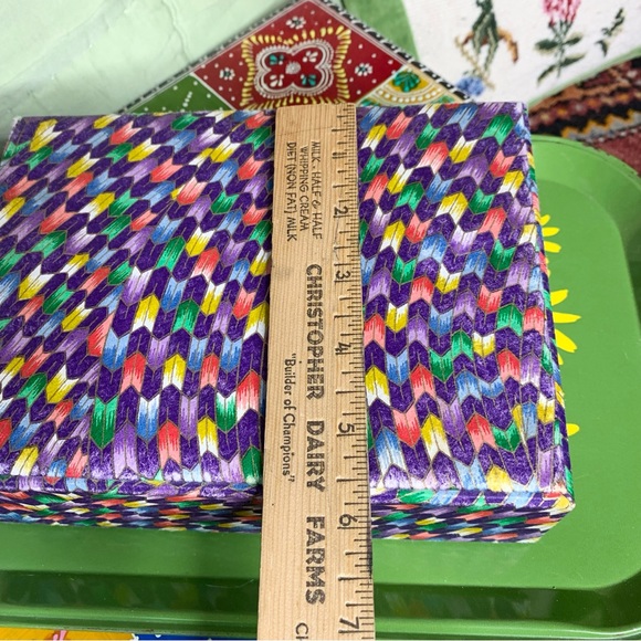 Japanese Fabric Covered Box - Picture 7 of 9